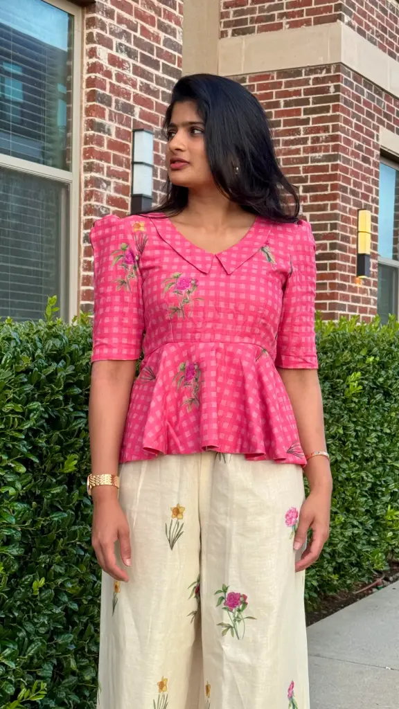 Pink Peplum Co-ord set 